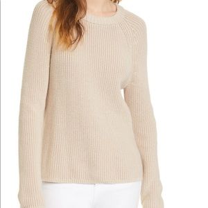 Jenni Kayne Cotton Fisherman Sweater, size M